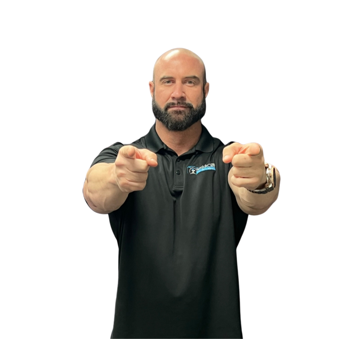 Patrick Carr pointing at you